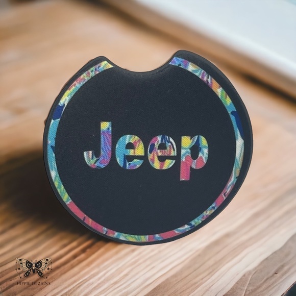 Jeep Girl Car Coaster Set | 2 Pack | Car Accessories - Picture 6 of 14